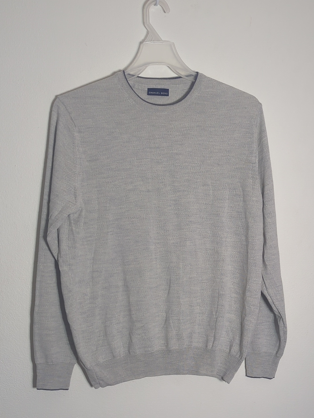 Emanuel Berg Men's Sweater 100% Merino Wool Neutral Quiet Luxury Old Money XL